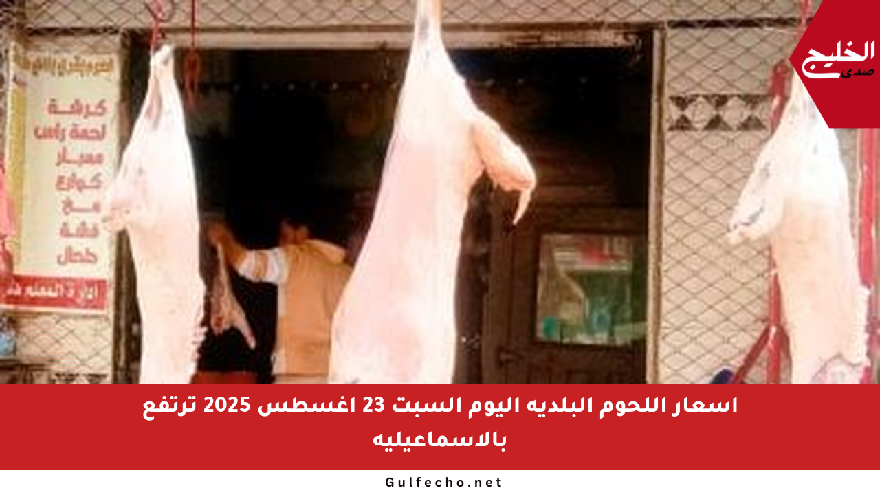 أسعار اللحوم البلدية اليوم السبت 23 أغسطس 2025 ترتفع بالإسماعيلية